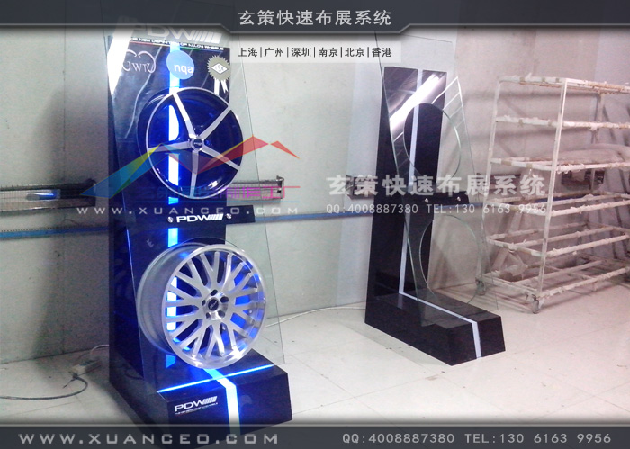 PDW輪轂展示櫃製作實體效果圖 PDW輪轂展示櫃製作實體效果圖