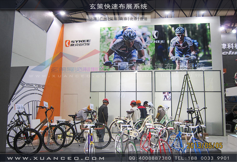 賽克展台搭展-自行車展展台搭展-上海樱花AV一区二区展覽工廠03