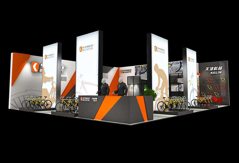 自行車展-賽克展台搭展（154㎡）